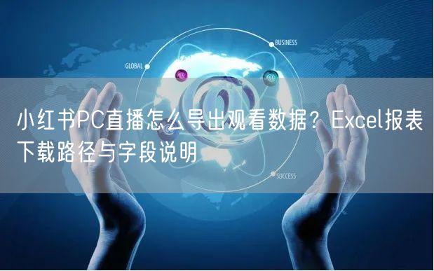 小红书PC直播怎么导出观看数据？Excel报表下载路径与字段说明